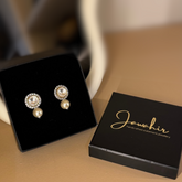 Moissanite Pearl Droplet